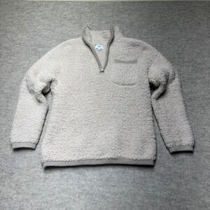 Aerie Loungewear XS Cream Sherpa Pullover‎ Quarter Zip Cozy Sweatshirt